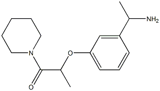 2-[3-(1-aminoethyl)phenoxy]-1-(piperidin-1-yl)propan-1-one Structure