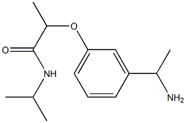 2-[3-(1-aminoethyl)phenoxy]-N-(propan-2-yl)propanamide Structure