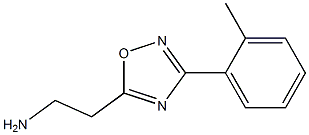 2-[3-(2-methylphenyl)-1,2,4-oxadiazol-5-yl]ethan-1-amine 化学構造式
