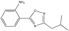  2-[3-(2-methylpropyl)-1,2,4-oxadiazol-5-yl]aniline