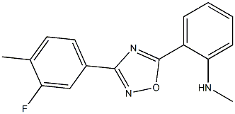  2-[3-(3-fluoro-4-methylphenyl)-1,2,4-oxadiazol-5-yl]-N-methylaniline