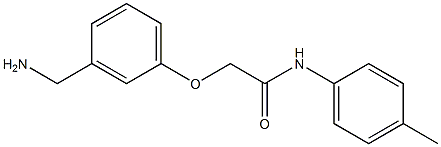 2-[3-(aminomethyl)phenoxy]-N-(4-methylphenyl)acetamide Structure