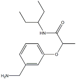 2-[3-(aminomethyl)phenoxy]-N-(pentan-3-yl)propanamide