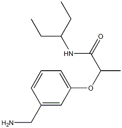  2-[3-(aminomethyl)phenoxy]-N-(pentan-3-yl)propanamide