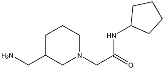 2-[3-(aminomethyl)piperidin-1-yl]-N-cyclopentylacetamide