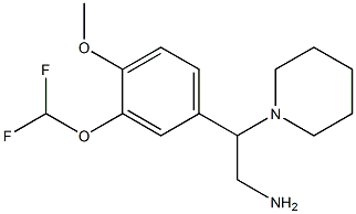 2-[3-(difluoromethoxy)-4-methoxyphenyl]-2-(piperidin-1-yl)ethan-1-amine