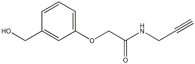 2-[3-(hydroxymethyl)phenoxy]-N-(prop-2-yn-1-yl)acetamide Structure