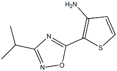 2-[3-(propan-2-yl)-1,2,4-oxadiazol-5-yl]thiophen-3-amine Structure