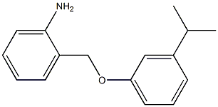 2-[3-(propan-2-yl)phenoxymethyl]aniline Structure