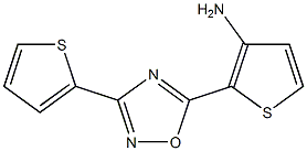 2-[3-(thiophen-2-yl)-1,2,4-oxadiazol-5-yl]thiophen-3-amine Structure