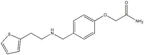 2-[4-({[2-(thiophen-2-yl)ethyl]amino}methyl)phenoxy]acetamide