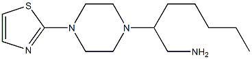 2-[4-(1,3-thiazol-2-yl)piperazin-1-yl]heptan-1-amine Struktur