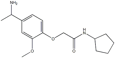 2-[4-(1-aminoethyl)-2-methoxyphenoxy]-N-cyclopentylacetamide|