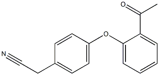 2-[4-(2-acetylphenoxy)phenyl]acetonitrile 结构式