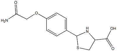 2-[4-(2-amino-2-oxoethoxy)phenyl]-1,3-thiazolidine-4-carboxylic acid