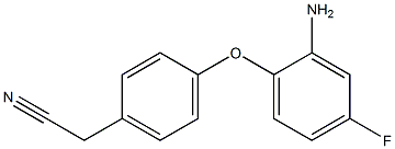 2-[4-(2-amino-4-fluorophenoxy)phenyl]acetonitrile Structure