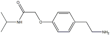 2-[4-(2-aminoethyl)phenoxy]-N-isopropylacetamide,,结构式