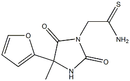  2-[4-(2-furyl)-4-methyl-2,5-dioxoimidazolidin-1-yl]ethanethioamide