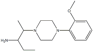 2-[4-(2-methoxyphenyl)piperazin-1-yl]pentan-3-amine,,结构式