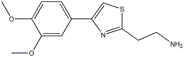 2-[4-(3,4-dimethoxyphenyl)-1,3-thiazol-2-yl]ethanamine 化学構造式