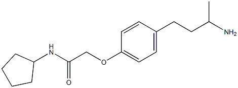 2-[4-(3-aminobutyl)phenoxy]-N-cyclopentylacetamide