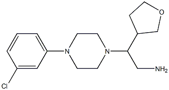  2-[4-(3-chlorophenyl)piperazin-1-yl]-2-(oxolan-3-yl)ethan-1-amine