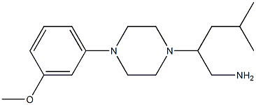 2-[4-(3-methoxyphenyl)piperazin-1-yl]-4-methylpentan-1-amine,,结构式