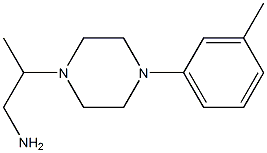 2-[4-(3-methylphenyl)piperazin-1-yl]propan-1-amine,,结构式