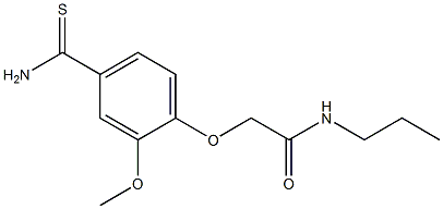 2-[4-(aminocarbonothioyl)-2-methoxyphenoxy]-N-propylacetamide