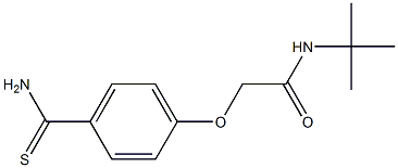 2-[4-(aminocarbonothioyl)phenoxy]-N-(tert-butyl)acetamide