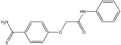 2-[4-(aminocarbonothioyl)phenoxy]-N-phenylacetamide