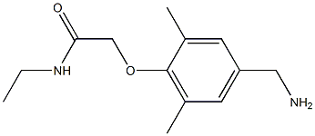 2-[4-(aminomethyl)-2,6-dimethylphenoxy]-N-ethylacetamide Structure