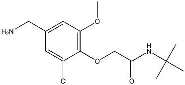 2-[4-(aminomethyl)-2-chloro-6-methoxyphenoxy]-N-tert-butylacetamide Structure