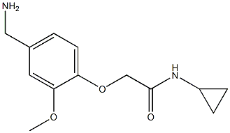 2-[4-(aminomethyl)-2-methoxyphenoxy]-N-cyclopropylacetamide