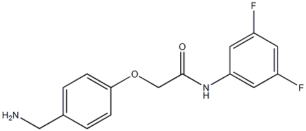 2-[4-(aminomethyl)phenoxy]-N-(3,5-difluorophenyl)acetamide Structure