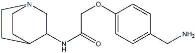 2-[4-(aminomethyl)phenoxy]-N-1-azabicyclo[2.2.2]oct-3-ylacetamide,,结构式