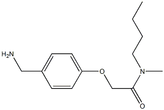 2-[4-(aminomethyl)phenoxy]-N-butyl-N-methylacetamide Struktur