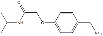 2-[4-(aminomethyl)phenoxy]-N-isopropylacetamide 化学構造式