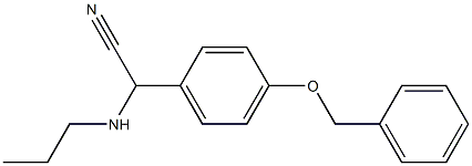 2-[4-(benzyloxy)phenyl]-2-(propylamino)acetonitrile|