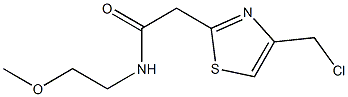 2-[4-(chloromethyl)-1,3-thiazol-2-yl]-N-(2-methoxyethyl)acetamide