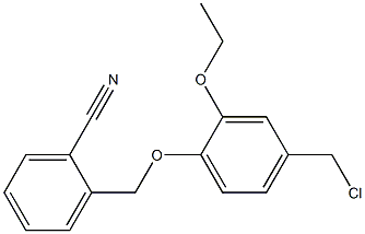 2-[4-(chloromethyl)-2-ethoxyphenoxymethyl]benzonitrile|