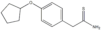 2-[4-(cyclopentyloxy)phenyl]ethanethioamide Struktur