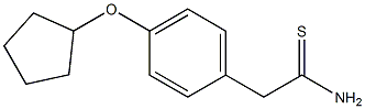 2-[4-(cyclopentyloxy)phenyl]ethanethioamide Structure