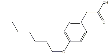 2-[4-(heptyloxy)phenyl]acetic acid 结构式