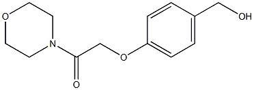 2-[4-(hydroxymethyl)phenoxy]-1-(morpholin-4-yl)ethan-1-one 结构式