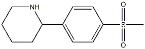 2-[4-(methylsulfonyl)phenyl]piperidine Structure