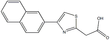 2-[4-(naphthalen-2-yl)-1,3-thiazol-2-yl]acetic acid 化学構造式
