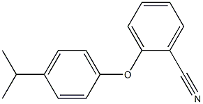 2-[4-(propan-2-yl)phenoxy]benzonitrile,,结构式