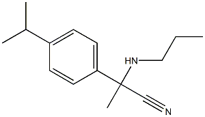 2-[4-(propan-2-yl)phenyl]-2-(propylamino)propanenitrile 结构式