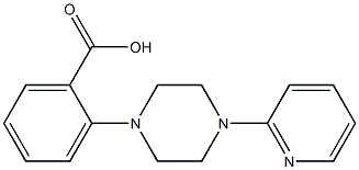 2-[4-(pyridin-2-yl)piperazin-1-yl]benzoic acid,,结构式